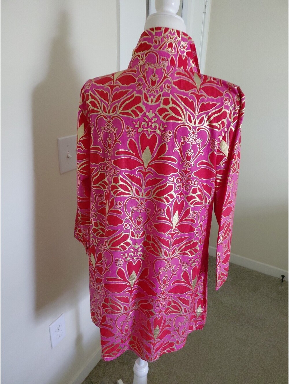 Jude Connally Sharon Top Cotton Voile Multicolor Size XL EUC #847 - Picture 5 of 10
